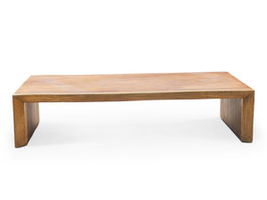 mesa de centro / moderna / de madera maciza / rectangular