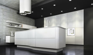 cocina moderna / de material laminado / mate / lacada
