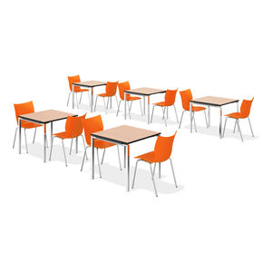 mesa para la enseñanza moderna / de madera / rectangular / cuadrada