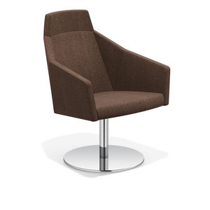 silla de visita moderna / con reposabrazos / tapizada / giratoria