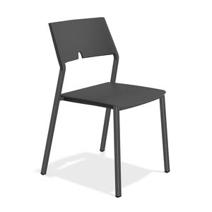 silla de visita moderna / plegable / de plástico