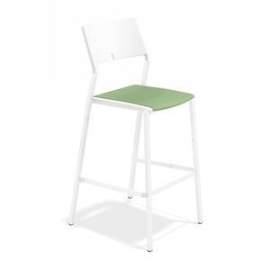 taburete de bar moderno / de plástico / para el sector servicios / tapizado