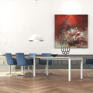 mesa de reuniones moderna / de madera / rectangular