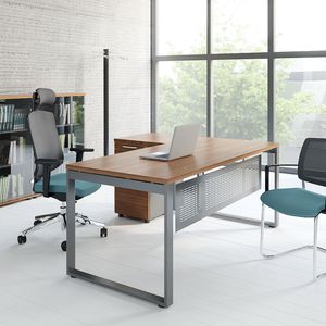 escritorio para open space / de roble / de abedul / de castaño
