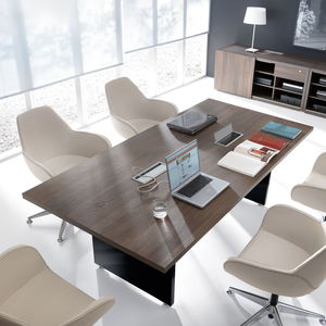 mesa de conferencia moderna / de material laminado / de melamina / rectangular
