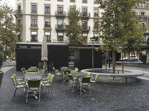 quiosco para restauración / de metal