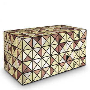 mesa de noche / de diseño original / de fibra acrílica / rectangular