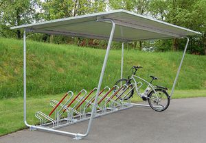 marquesina para bicicletas de acero