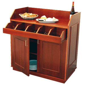 vitrina aparador clásica / de madera / para el sector servicios