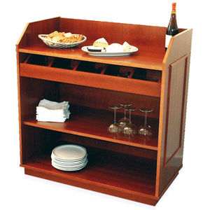vitrina aparador clásica / de madera / para el sector servicios