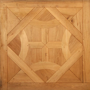 parquet en losas / macizo / para pegar / de roble