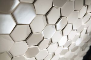 mosaico de interior / de pared / de cerámica / con motivos geométricos