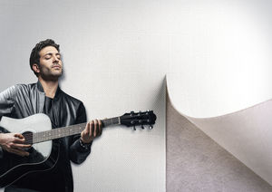revestimiento de pared de fibra de vidrio / termosensible / acústico