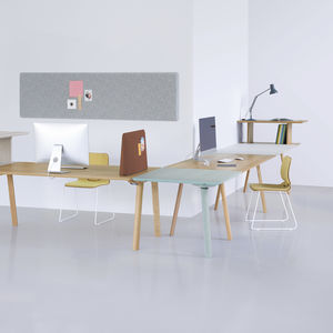 escritorio modular / para open space / de madera / moderno