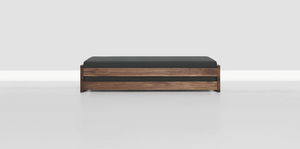 cama estándar / simple / moderna / de madera maciza