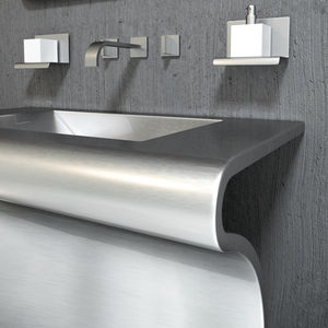 lavabo de pie / otras formas / de acero / de diseño
