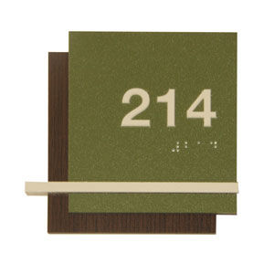 placa de señalización de pared / de plástico