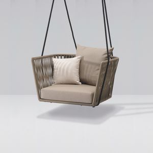 silla moderna / suspendida / de poliéster / de aluminio