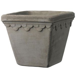 maceta de jardín de terracota / cónica / cuadrada