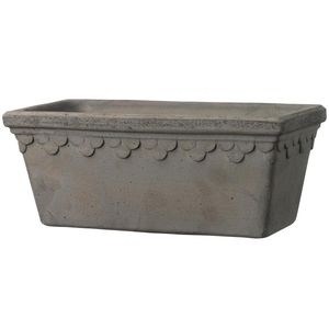 maceta de jardín de terracota / rectangular
