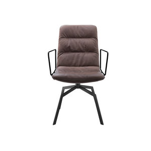 silla de visita moderna / con reposabrazos / de metal