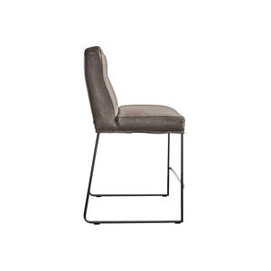 silla de bar moderna / tapizada / de metal / de tejido