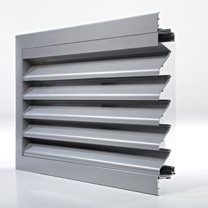 rejilla de ventilación de aluminio / rectangular / para fachada