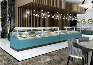 vitrina refrigerada mostrador / con luz / para comercio