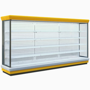 vitrina refrigerada de estantes / armario / con luz / para comercio