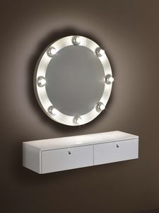 tocador moderno / de madera / de pared / para peluquería