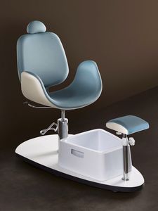 sillón de pedicura / moderno / de tejido ignifugo / de madera