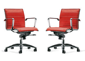 sillón de oficina moderno / en malla / de aluminio / giratorio
