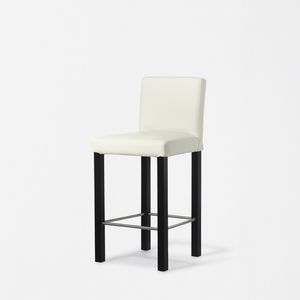 silla de bar moderna / tapizada / de tejido / de haya