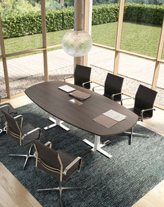 mesa de reuniones moderna / de madera