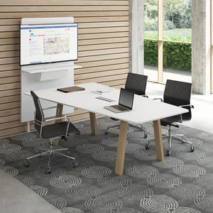 mesa de reuniones moderna / de madera / rectangular