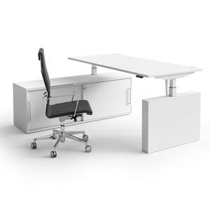 escritorio para open space / de melamina / de diseño original / profesional