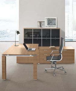 escritorio de director / de madera / de vidrio / moderno