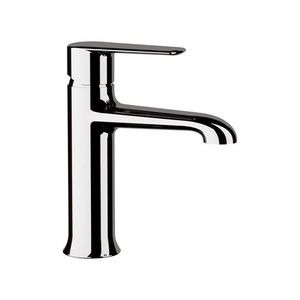 grifo monomando para lavabo / de latón cromado / de baño / con 1 orificio