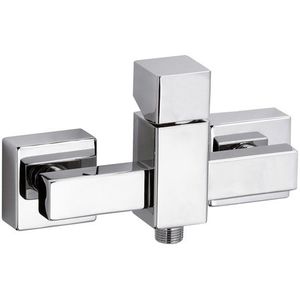 grifo monomando para ducha / de metal cromado / de baño / con 1 orificio