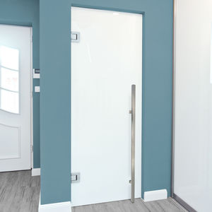 tirador de puerta para puerta / de acero inoxidable pulido / moderno