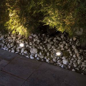 luminaria empotrable de suelo / LED / redonda / de jardín