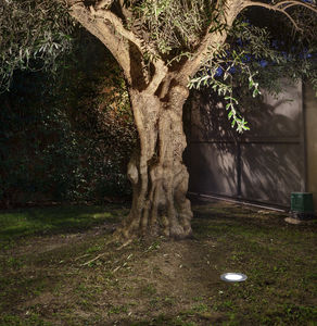 luminaria empotrable de suelo / LED / redonda / de jardín