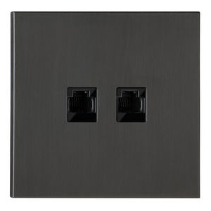 toma informática / múltiple / de pared / de metal