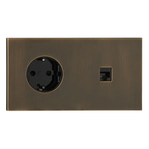 toma de corriente / informática / doble / de pared
