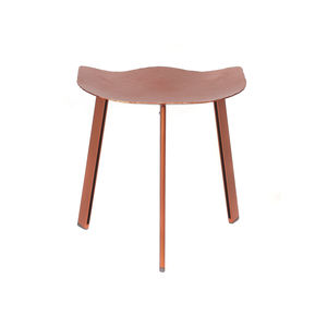 taburete moderno / de aluminio / naranja