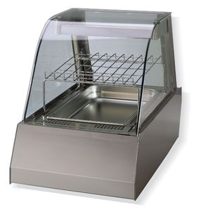 vitrina caliente sobre encimera / para comercio