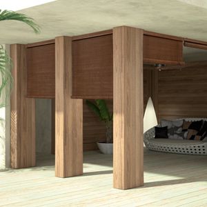 estores enrollables / de madera / de exterior