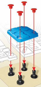 estructura de soporte para tejado inclinado / para cubierta de tejas / para techo / para aplicaciones fotovoltaicas