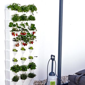 jardinera de plástico / vertical / modular / moderna