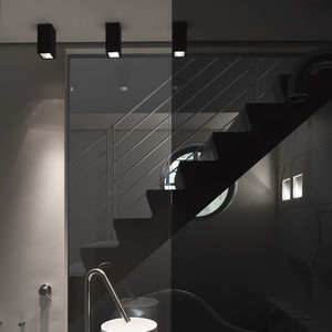downlight montado en superficie / LED / cuadrado / de chapa de acero